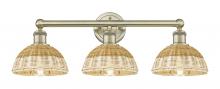 Innovations Lighting 616-3W-AB-NBD2-75-NAT - Bristol Natural II - 3 Light - 26 inch - Antique Brass - Bath Vanity Light