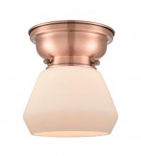 Innovations Lighting 623-1F-AC-G171 - Fulton - 1 Light - 7 inch - Antique Copper - Flush Mount