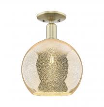 Innovations Lighting 716-1C-AB-G128-10 - Athens - 1 Light - 10 inch - Antique Brass - Semi-Flush Mount