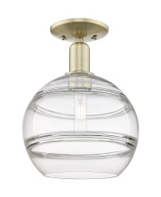 Innovations Lighting 716-1C-AB-G556-10CL - Rochester - 1 Light - 10 inch - Antique Brass - Semi-Flush Mount