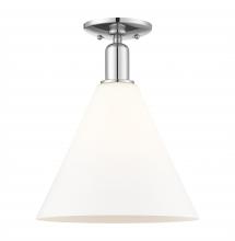 Innovations Lighting 716-1C-PC-GBC-121 - Berkshire Glass - 1 Light - 12 inch - Polished Chrome - Semi-Flush Mount