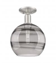 Innovations Lighting 716-1C-SN-G556-10SM - Rochester - 1 Light - 10 inch - Brushed Satin Nickel - Semi-Flush Mount