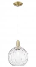 Innovations Lighting 716-1P-AB-G1215-10 - Athens Water Glass - 1 Light - 10 inch - Antique Brass - Cord hung - Mini Pendant