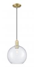 Innovations Lighting 716-1P-AB-G124-10 - Athens - 1 Light - 10 inch - Antique Brass - Cord hung - Mini Pendant