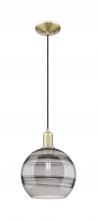 Innovations Lighting 716-1P-AB-G556-10SM - Rochester - 1 Light - 10 inch - Antique Brass - Cord hung - Mini Pendant