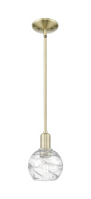 Innovations Lighting 716-1S-AB-G1213-6CL - Athens Deco Swirl - 1 Light - 6 inch - Antique Brass - Mini Pendant