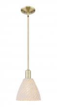Innovations Lighting 716-1S-AB-NBD-75-NAT - Bristol Natural - 1 Light - 6 inch - Antique Brass - Mini Pendant