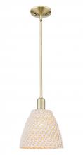 Innovations Lighting 716-1S-AB-NBD-9-NAT - Bristol Natural - 1 Light - 6 inch - Antique Brass - Mini Pendant