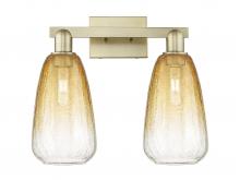 Innovations Lighting 716-2W-AB-G480-6AM - Brookhaven Almond - 2 Light - 16 inch - Antique Brass - Bath Vanity Light