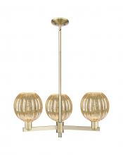 Innovations Lighting 716-3CR-AB-G458-7ME - Preston Globe - 3 Light - 18 inch - Antique Brass - Pendant