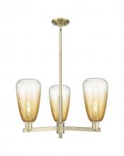 Innovations Lighting 716-3CR-AB-G480-6AM - Brookhaven Almond - 3 Light - 18 inch - Antique Brass - Pendant
