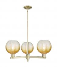 Innovations Lighting 716-3CR-AB-G483-8AM - Brookhaven Globe - 3 Light - 18 inch - Antique Brass - Pendant