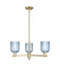 Innovations Lighting 716-3CR-AB-G559-5BL - Bridal Veil - 3 Light - 18 inch - Antique Brass - Pendant