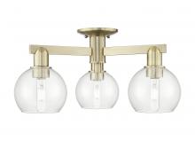 Innovations Lighting 716-3F-AB-G122-6 - Athens - 3 Light - 23 inch - Antique Brass - Semi-Flush Mount