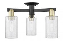 Innovations Lighting 716-3F-BAB-G804 - Clymer - 3 Light - 21 inch - Black Antique Brass - Semi-Flush Mount