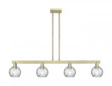 Innovations Lighting 716-4I-AB-G1215-6 - Athens Water Glass - 4 Light - 49 inch - Antique Brass - Stem hung - Island Light