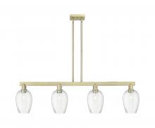 Innovations Lighting 716-4I-AB-G457-6CL - Preston Flute - 4 Light - 48 inch - Antique Brass - Stem hung - Island Light