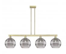 Innovations Lighting 716-4I-AB-G556-10SM - Rochester - 4 Light - 53 inch - Antique Brass - Stem hung - Island Light