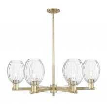 Innovations Lighting 716-6CR-AB-G459-6CL - Preston Bulb - 6 Light - 24 inch - Antique Brass - Chandelier