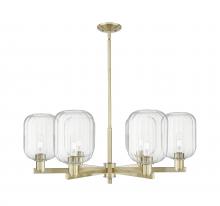 Innovations Lighting 716-6CR-AB-G460-7CL - Preston Cylinder - 6 Light - 24 inch - Antique Brass - Chandelier