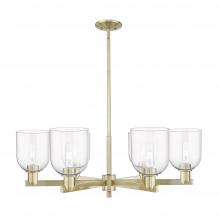 Innovations Lighting 716-6CR-AB-G558-6CL - Bella - 6 Light - 35 inch - Antique Brass - Stem hung - Chandelier