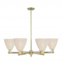 Innovations Lighting 716-6CR-AB-NBD-75-NAT - Bristol Natural - 6 Light - 24 inch - Antique Brass - Chandelier