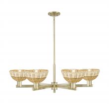 Innovations Lighting 716-6CR-AB-NBD2-75-NAT - Natural Ballston Dome - 6 Light - 24 inch - Antique Brass - Chandelier