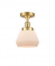 Innovations Lighting 916-1C-SG-G171 - Fulton - 1 Light - 6 inch - Satin Gold - Semi-Flush Mount