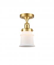 Innovations Lighting 916-1C-SG-G181S - Canton - 1 Light - 6 inch - Satin Gold - Semi-Flush Mount