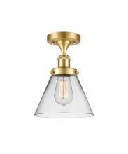 Innovations Lighting 916-1C-SG-G42 - Cone - 1 Light - 8 inch - Satin Gold - Semi-Flush Mount