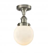 Innovations Lighting 916-1C-SN-G201-6 - Beacon - 1 Light - 6 inch - Brushed Satin Nickel - Flush Mount