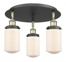 Innovations Lighting 916-3C-BAB-G311 - Dover - 3 Light - 16 inch - Black Antique Brass - Semi-Flush Mount