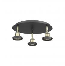 Innovations Lighting 916-3C-BAB - Ballston Urban - 3 Light - 15 inch - Black Antique Brass - Semi-Flush Mount