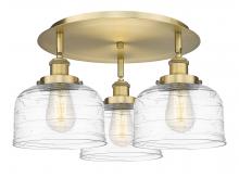 Innovations Lighting 916-3C-BB-G713 - Bell - 3 Light - 20 inch - Brushed Brass - Semi-Flush Mount