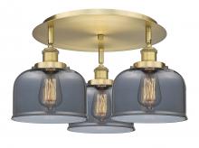 Innovations Lighting 916-3C-BB-G73 - Cone - 3 Light - 20 inch - Brushed Brass - Semi-Flush Mount