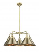 Innovations Lighting 916-5CR-AB-M10-AB - Ballston Urban - 5 Light - 27 inch - Antique Brass - Chandelier