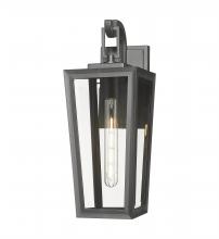 Innovations Lighting 9952-1W-BK-17-CL - Madison - 1 Light - 8 inch - Matte Black - Coastal Outdoor Sconce
