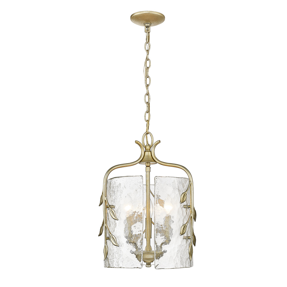 Golden Lighting Calla 3-light Pendant in White Gold