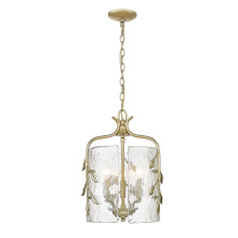 Golden 3160-3P WG-HWG - Golden Lighting Calla 3-light Pendant in White Gold