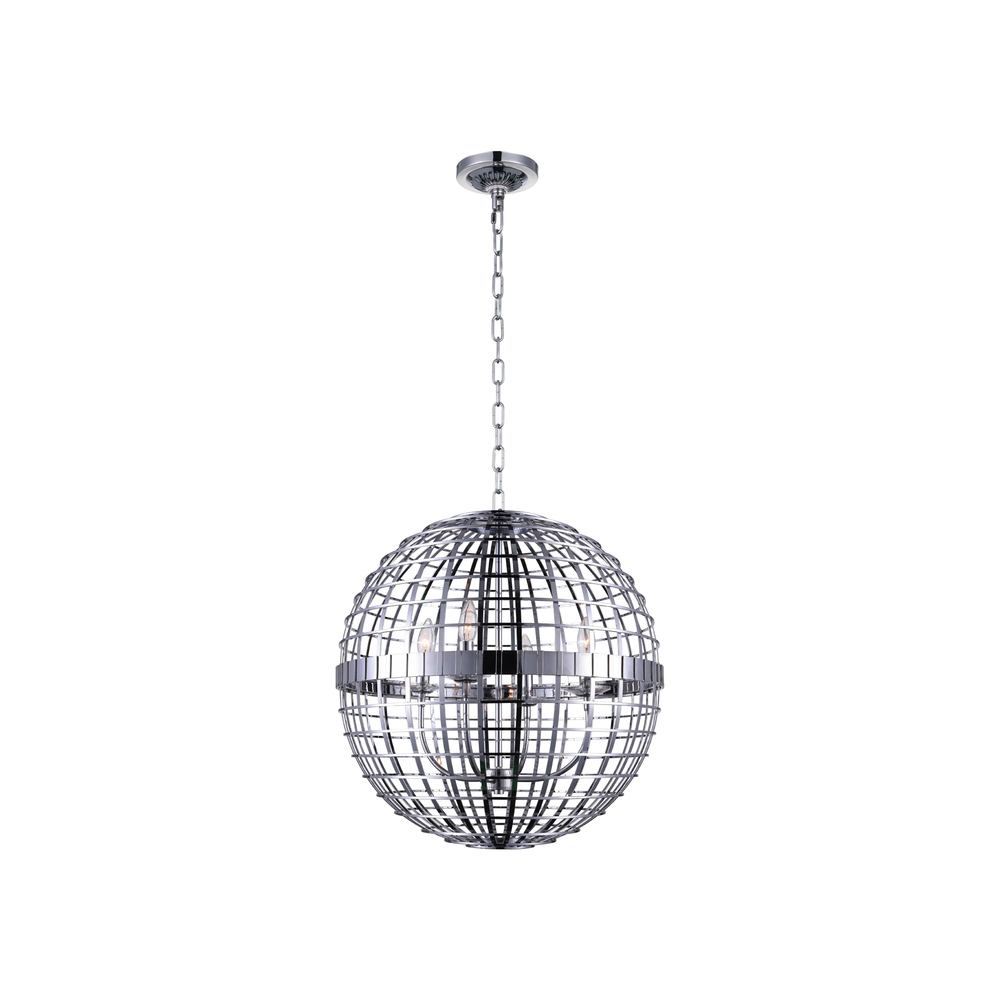 Niya 4 Light Chandelier With Chrome Finish