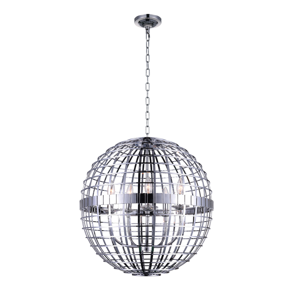 Niya 5 Light Chandelier With Chrome Finish