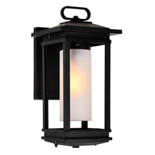 CWI Lighting 0412W7-1-101 - Granville 1 Light Outdoor Black Wall Lantern
