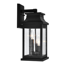 CWI Lighting 0418W7L-3 - Milford 3 Light Outdoor Black Wall Lantern