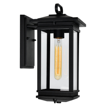 CWI Lighting 0422W7-1-101 - Oakwood 1 Light Outdoor Black Wall Lantern