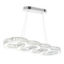 CWI Lighting 5629P33ST-O - Milan LED Chandelier With Chrome Finish
