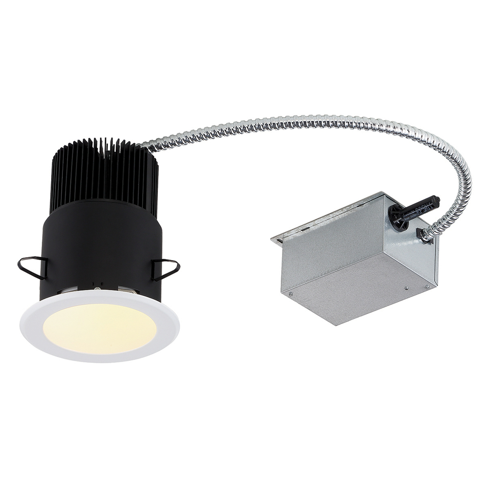 LED Rec, 4in, Rm Hsng, 45w, Wh/wht