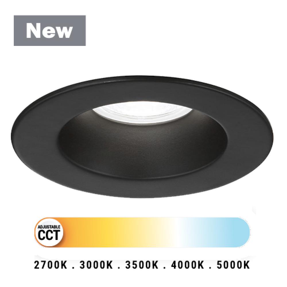 2 Inch High Output Round Fixed Downlight in Black