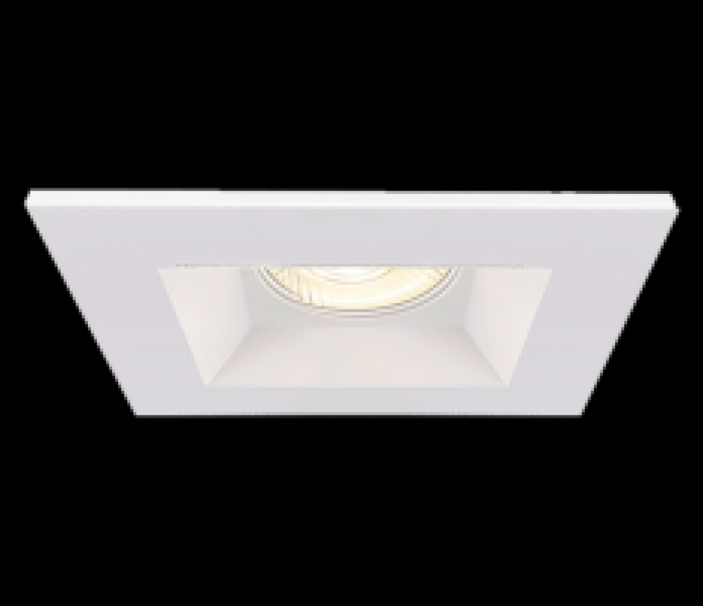 6 Inch Square Fixed Downlight in White