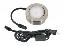 American Lighting MVP-1-NK - MVP LED Puck Light, 120 Volts, 4.3 Watts, 200 Lumens, Nickel, Single Puck Kit with Roll Sw