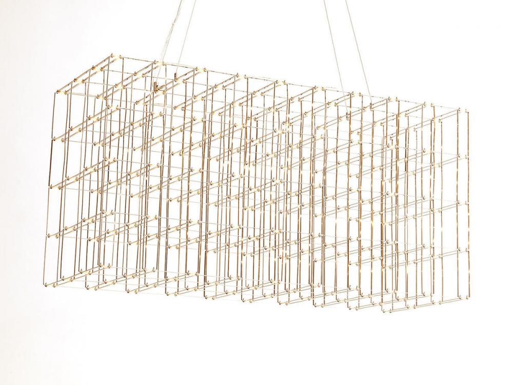 Argyle Ave. 48"  Linear Chandelier in Gold